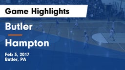 Butler  vs Hampton  Game Highlights - Feb 3, 2017