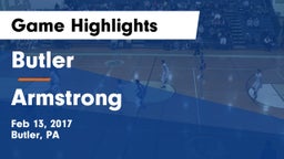 Butler  vs Armstrong  Game Highlights - Feb 13, 2017