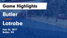 Butler  vs Latrobe Game Highlights - Feb 25, 2017