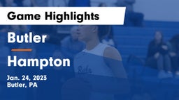Butler  vs Hampton  Game Highlights - Jan. 24, 2023