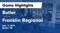 Butler  vs Franklin Regional  Game Highlights - Dec. 9, 2019