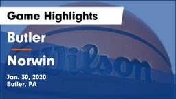 Butler  vs Norwin  Game Highlights - Jan. 30, 2020