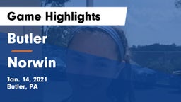 Butler  vs Norwin  Game Highlights - Jan. 14, 2021