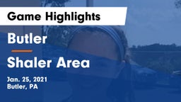 Butler  vs Shaler Area  Game Highlights - Jan. 25, 2021