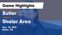 Butler  vs Shaler Area  Game Highlights - Dec. 18, 2023