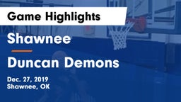 Shawnee  vs Duncan Demons Game Highlights - Dec. 27, 2019