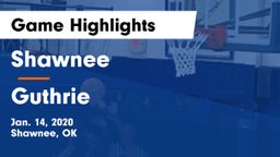 Shawnee  vs Guthrie Game Highlights - Jan. 14, 2020