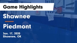 Shawnee  vs Piedmont  Game Highlights - Jan. 17, 2020