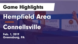 Hempfield Area  vs Connellsville  Game Highlights - Feb. 1, 2019