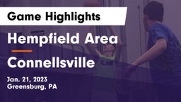 Hempfield Area  vs Connellsville  Game Highlights - Jan. 21, 2023