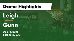 Leigh  vs Gunn  Game Highlights - Dec. 2, 2023