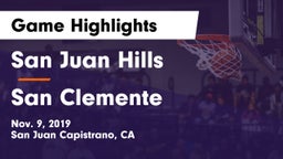 San Juan Hills  vs San Clemente  Game Highlights - Nov. 9, 2019