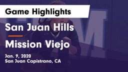 San Juan Hills  vs Mission Viejo Game Highlights - Jan. 9, 2020