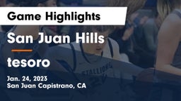 San Juan Hills  vs tesoro Game Highlights - Jan. 24, 2023