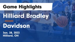 Hilliard Bradley  vs Davidson  Game Highlights - Jan. 28, 2022