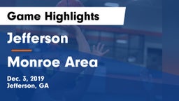 Jefferson  vs Monroe Area  Game Highlights - Dec. 3, 2019