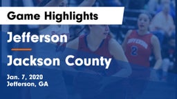 Jefferson  vs Jackson County  Game Highlights - Jan. 7, 2020