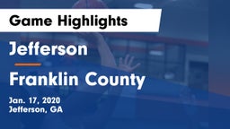 Jefferson  vs Franklin County  Game Highlights - Jan. 17, 2020