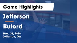 Jefferson  vs Buford  Game Highlights - Nov. 24, 2020