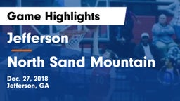 Jefferson  vs North Sand Mountain Game Highlights - Dec. 27, 2018