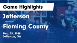 Jefferson  vs Fleming County Game Highlights - Dec. 29, 2018