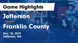 Jefferson  vs Franklin County  Game Highlights - Dec. 10, 2019