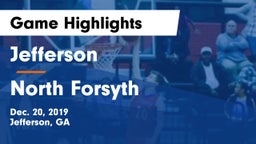 Jefferson  vs North Forsyth  Game Highlights - Dec. 20, 2019