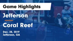 Jefferson  vs Coral Reef Game Highlights - Dec. 28, 2019
