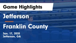 Jefferson  vs Franklin County  Game Highlights - Jan. 17, 2020