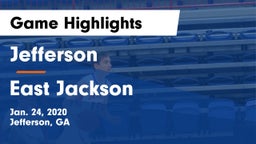 Jefferson  vs East Jackson Game Highlights - Jan. 24, 2020