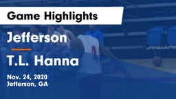 Jefferson  vs T.L. Hanna  Game Highlights - Nov. 24, 2020