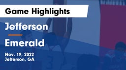 Jefferson  vs Emerald  Game Highlights - Nov. 19, 2022