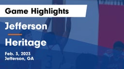 Jefferson  vs Heritage  Game Highlights - Feb. 3, 2023