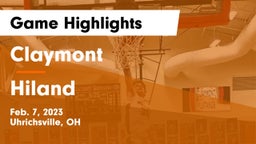 Claymont  vs Hiland  Game Highlights - Feb. 7, 2023