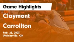 Claymont  vs Carrollton  Game Highlights - Feb. 25, 2023