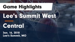 Lee's Summit West  vs Central  Game Highlights - Jan. 16, 2018