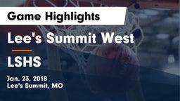 Lee's Summit West  vs LSHS Game Highlights - Jan. 23, 2018