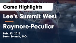 Lee's Summit West  vs Raymore-Peculiar  Game Highlights - Feb. 13, 2018