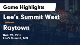 Lee's Summit West  vs Raytown  Game Highlights - Dec. 26, 2018