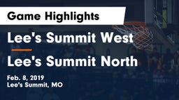 Lee's Summit West  vs Lee's Summit North  Game Highlights - Feb. 8, 2019