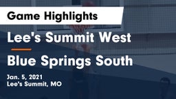 Lee's Summit West  vs Blue Springs South  Game Highlights - Jan. 5, 2021