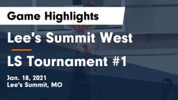 Lee's Summit West  vs LS Tournament #1 Game Highlights - Jan. 18, 2021
