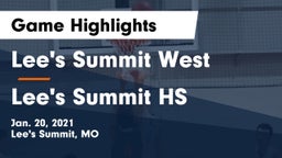Lee's Summit West  vs Lee's Summit HS Game Highlights - Jan. 20, 2021