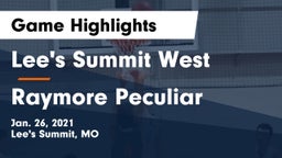 Lee's Summit West  vs Raymore Peculiar  Game Highlights - Jan. 26, 2021