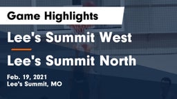 Lee's Summit West  vs Lee's Summit North  Game Highlights - Feb. 19, 2021