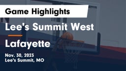 Lee's Summit West  vs Lafayette  Game Highlights - Nov. 30, 2023