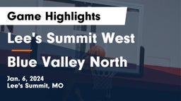 Lee's Summit West  vs Blue Valley North  Game Highlights - Jan. 6, 2024