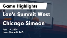 Lee's Summit West  vs Chicago Simeon Game Highlights - Jan. 19, 2024
