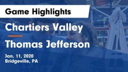 Chartiers Valley  vs Thomas Jefferson  Game Highlights - Jan. 11, 2020