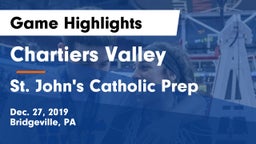 Chartiers Valley  vs St. John's Catholic Prep  Game Highlights - Dec. 27, 2019